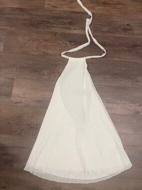 Edikted White Halter Mini Dress – Size S